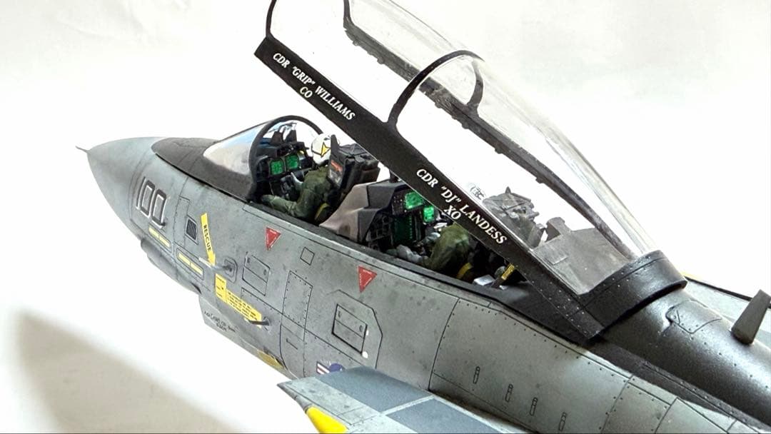 タミヤ1/48 F-14D TOMCATトムキャッターズ仕様 完成品