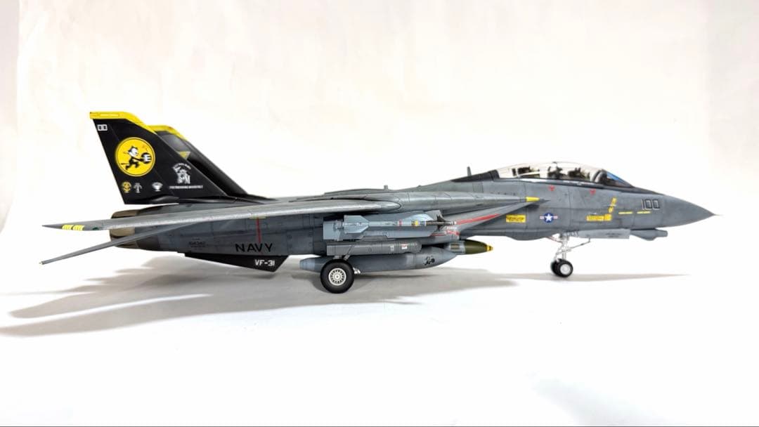 タミヤ1/48 F-14D TOMCATトムキャッターズ仕様 完成品