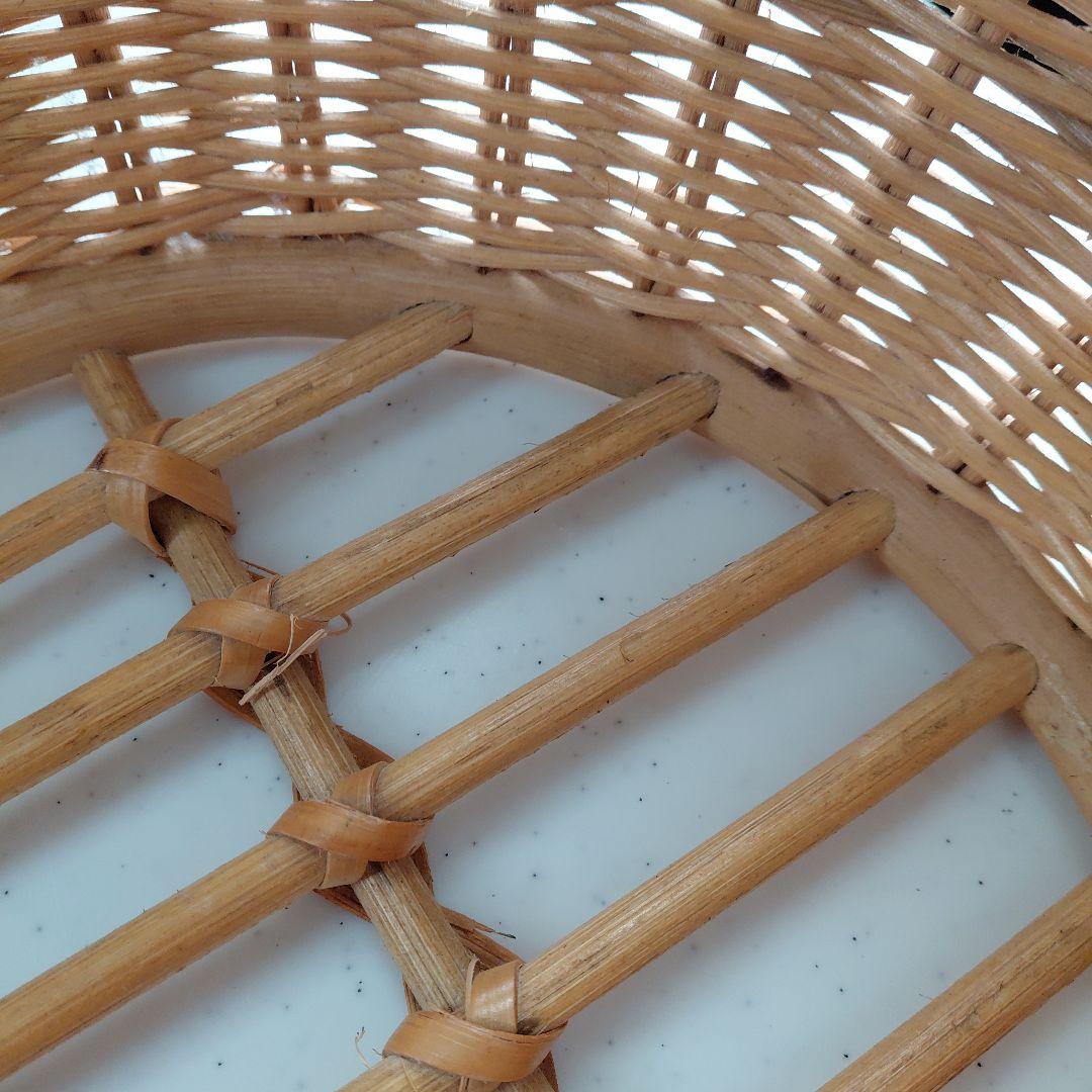 オーバル型　ラタンランドリーバスケット　ビックサイズ