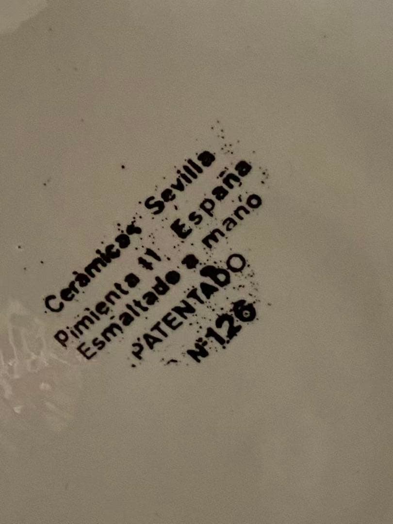 飾り皿 壁掛けセビリア焼24k金彩 絵皿 陶器 年代物 36cm