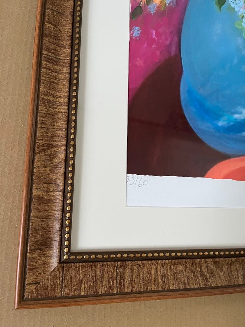 新品額版画　大きめ47✖️55 ジニー・キム　証明書、サイン、ED 20万　現行品