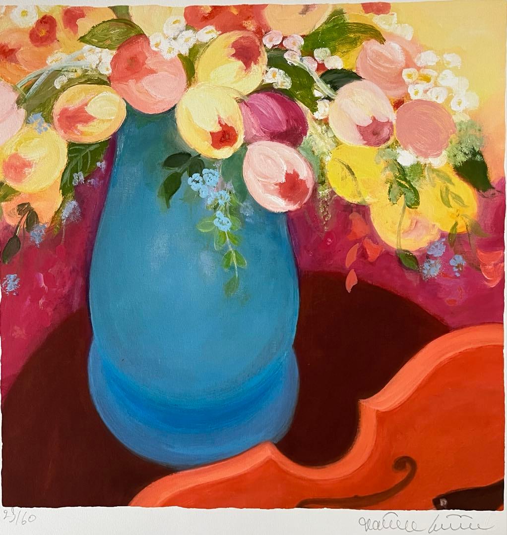 新品額版画　大きめ47✖️55 ジニー・キム　証明書、サイン、ED 20万　現行品