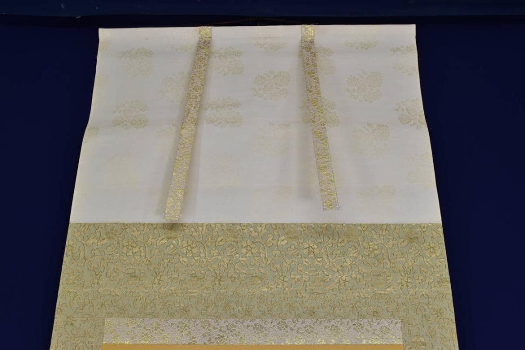 【真作】藤井瑞景/雪中双鴨図/掛軸☆宝船☆AB-97