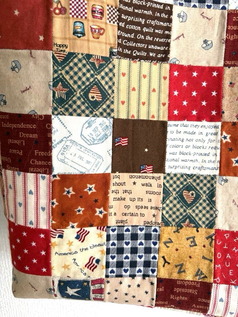 ルシアン　リトルカントリーコレクション　パッチワークBIGトートバッグ