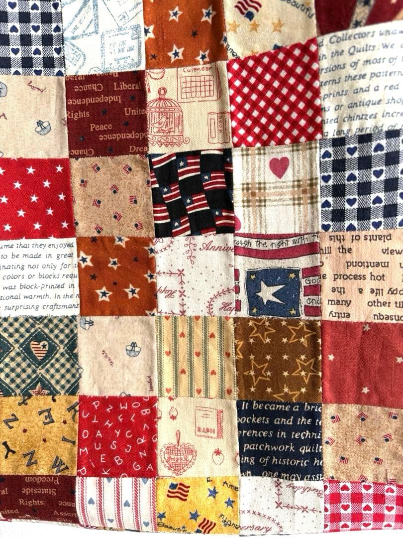 ルシアン　リトルカントリーコレクション　パッチワークBIGトートバッグ