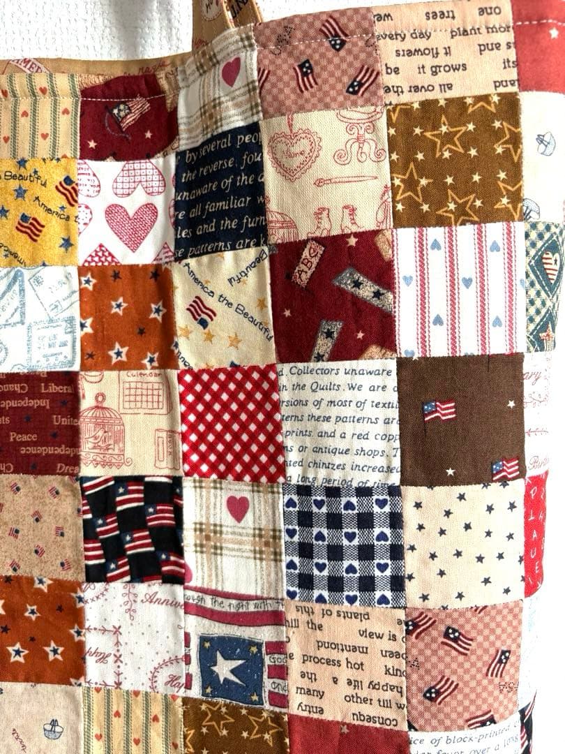 ルシアン　リトルカントリーコレクション　パッチワークBIGトートバッグ