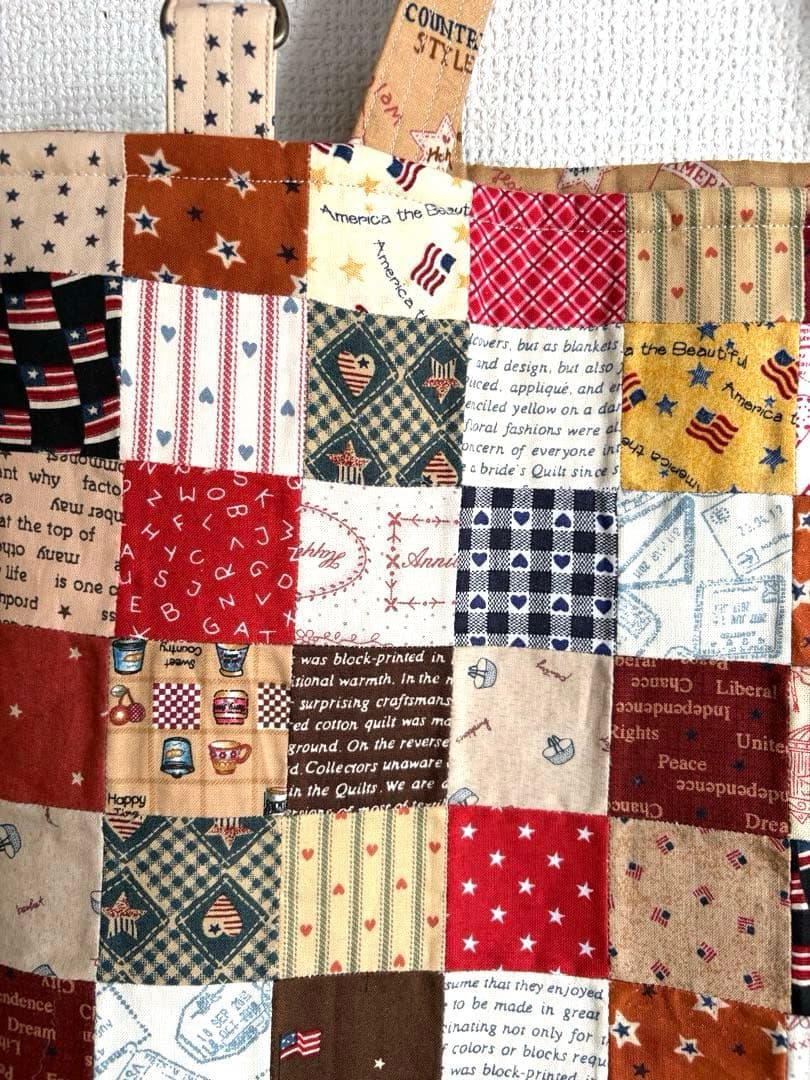 ルシアン　リトルカントリーコレクション　パッチワークBIGトートバッグ