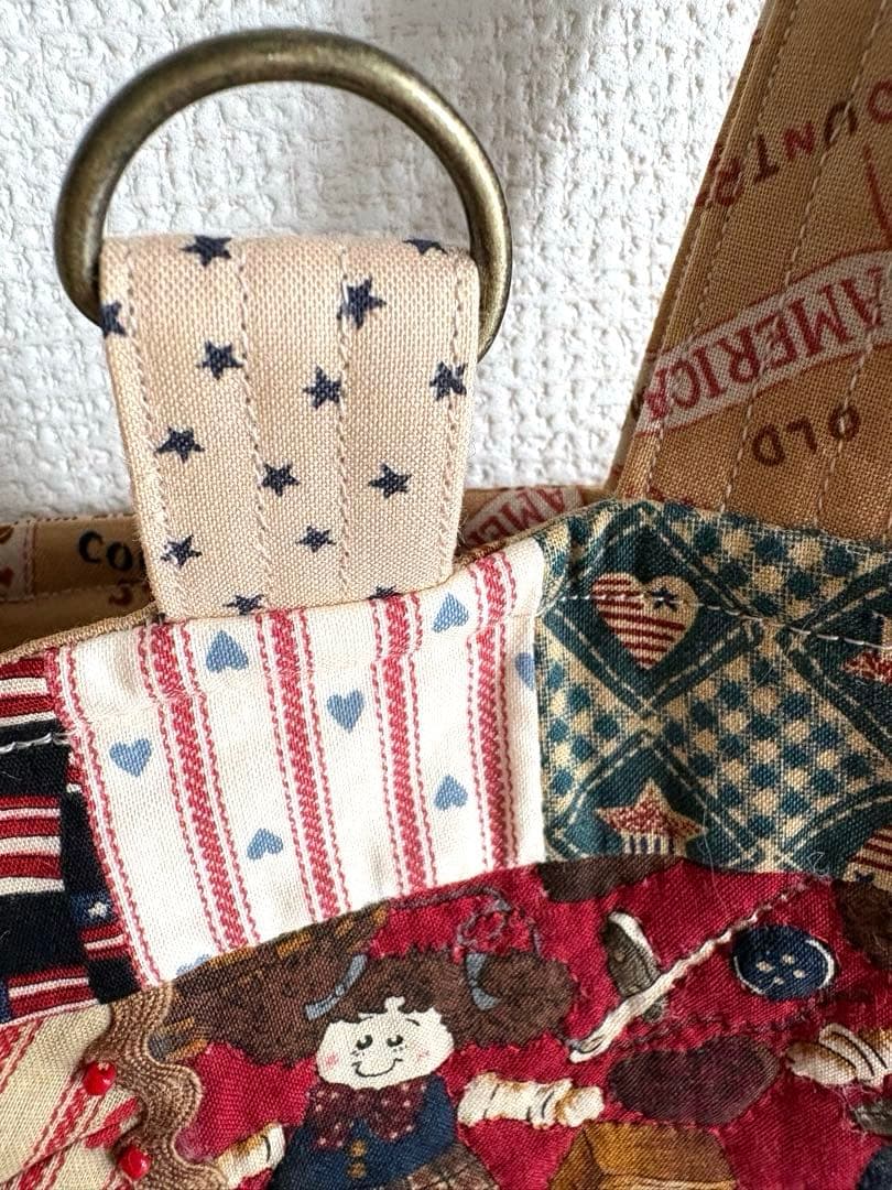 ルシアン　リトルカントリーコレクション　パッチワークBIGトートバッグ