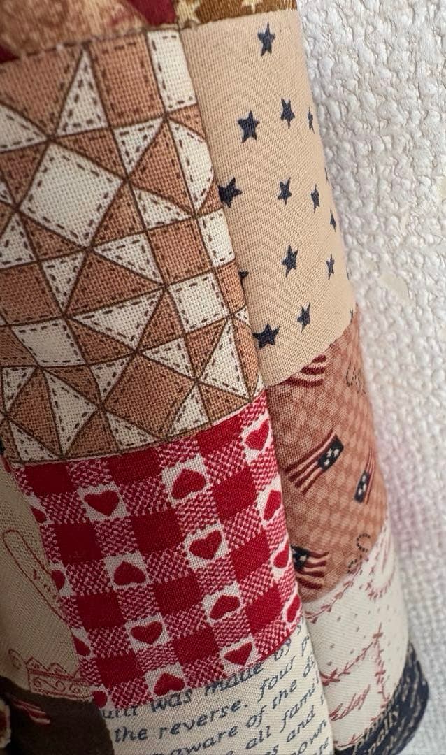 ルシアン　リトルカントリーコレクション　パッチワークBIGトートバッグ