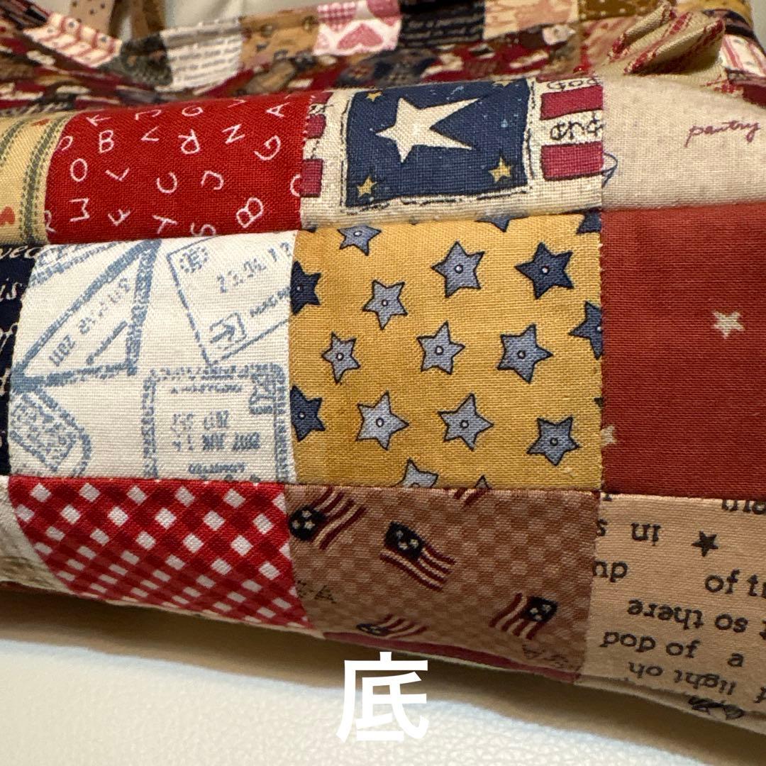 ルシアン　リトルカントリーコレクション　パッチワークBIGトートバッグ