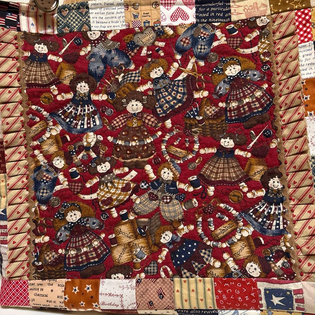 ルシアン　リトルカントリーコレクション　パッチワークBIGトートバッグ