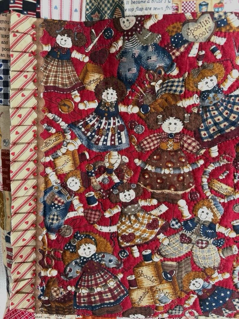 ルシアン　リトルカントリーコレクション　パッチワークBIGトートバッグ