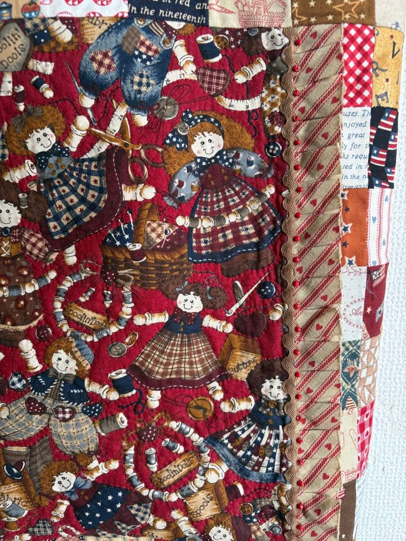 ルシアン　リトルカントリーコレクション　パッチワークBIGトートバッグ