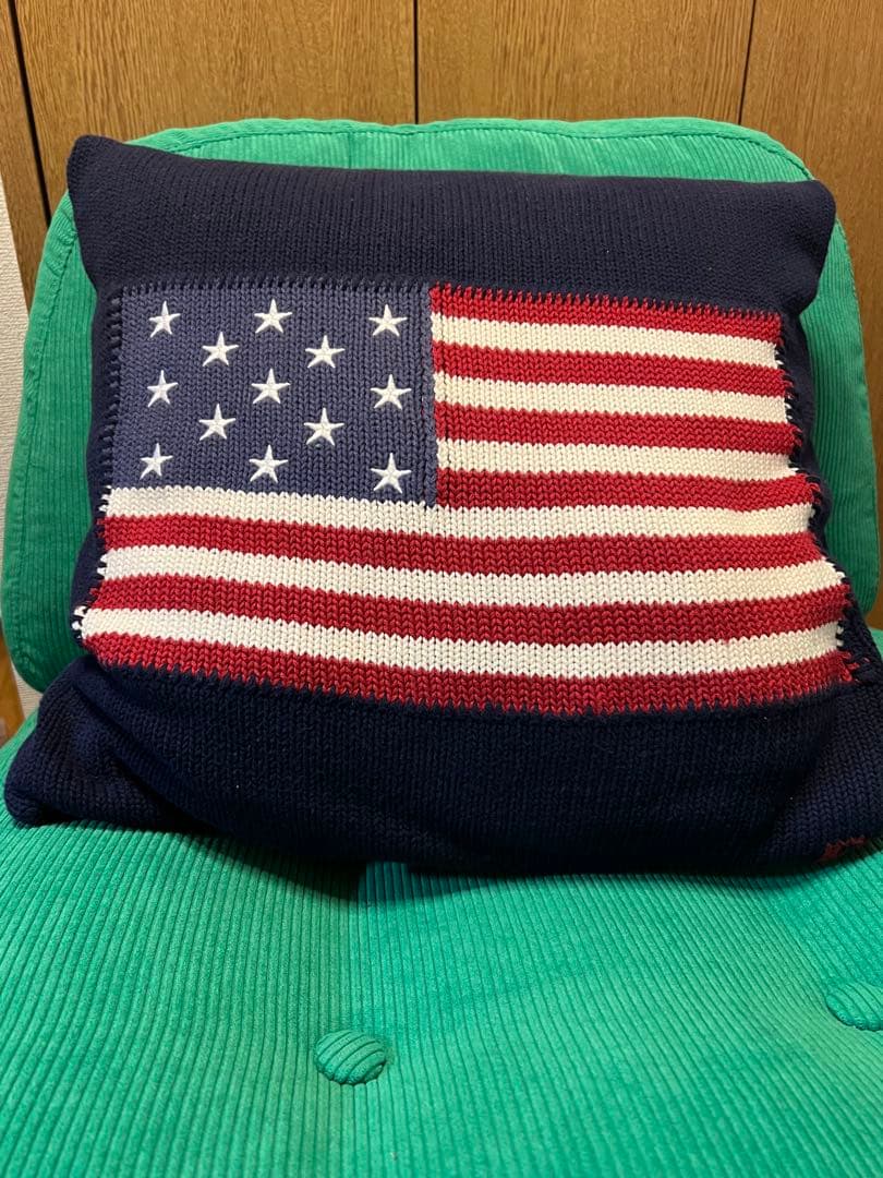希少 POLO RALPH LAUREN 星条旗クッションカバー