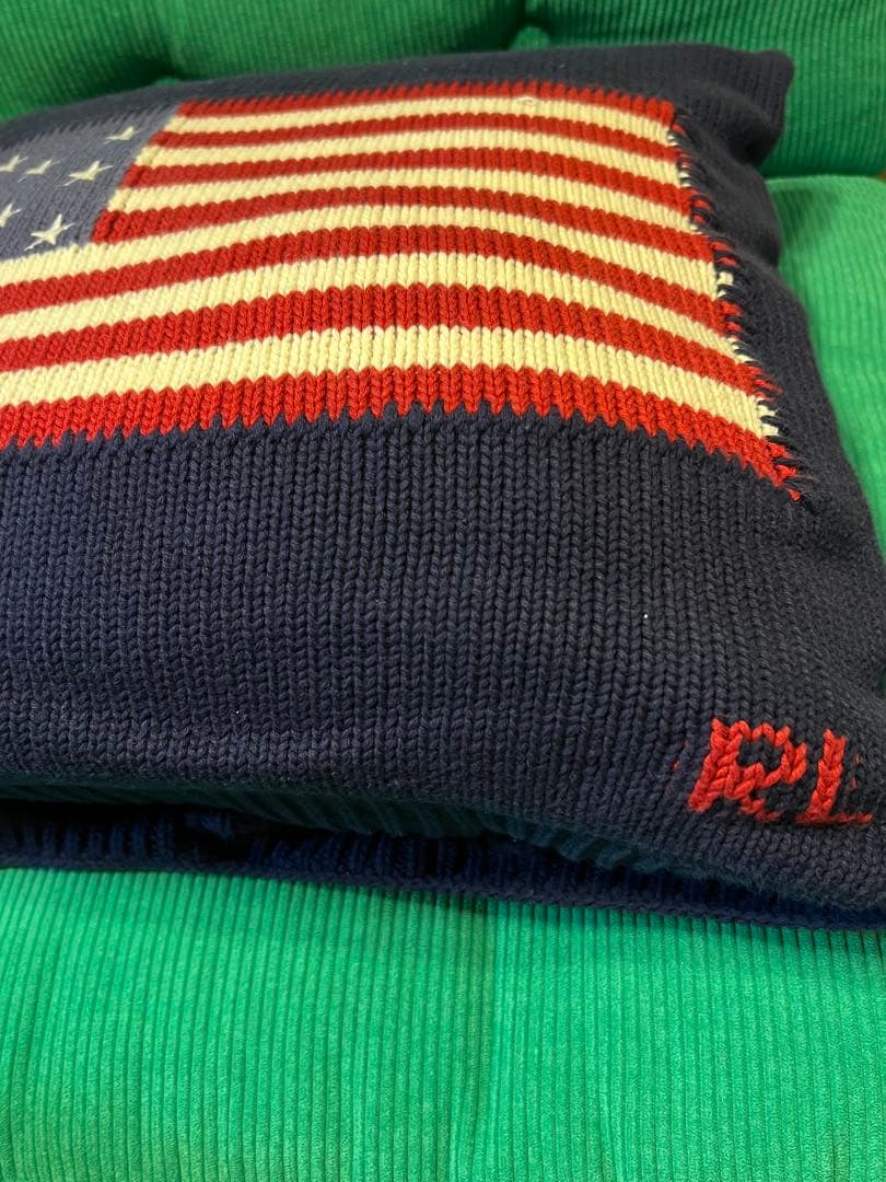 希少 POLO RALPH LAUREN 星条旗クッションカバー