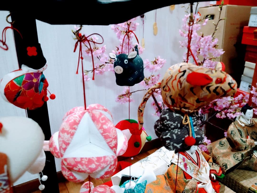 ①　つるし雛　置き型　女の子用　ハンドメイド