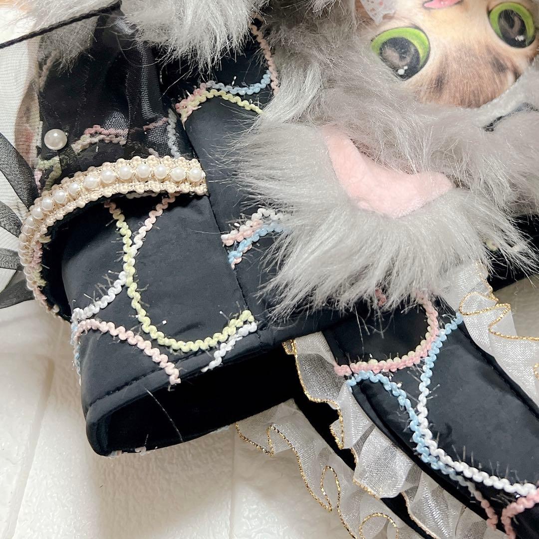 コヤンイサムチョン トートバッグ 長毛 サンダー フリル 猫 トートバッグ