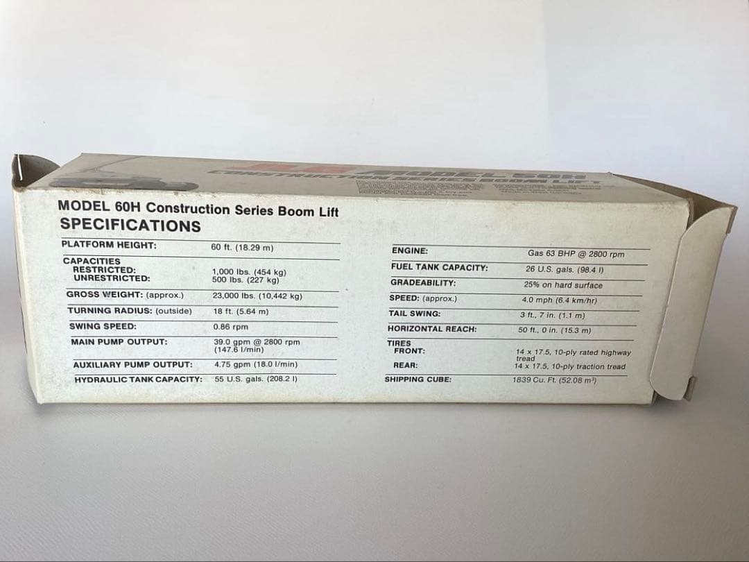 NZGミニカー　高所作業車JLG Model 60H 1/50