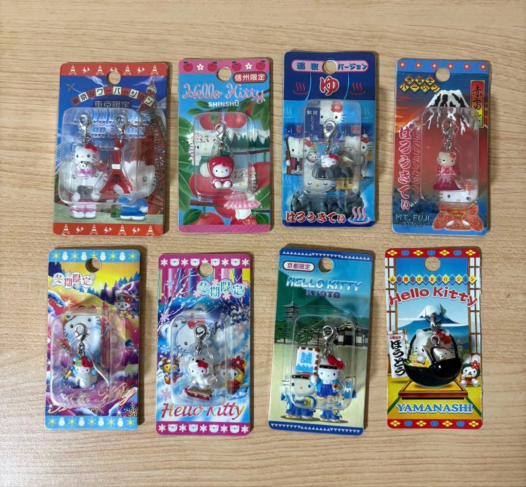 ご当地 キティ まとめ売り16点 ストラップ ファスナーマスコット キーホルダー