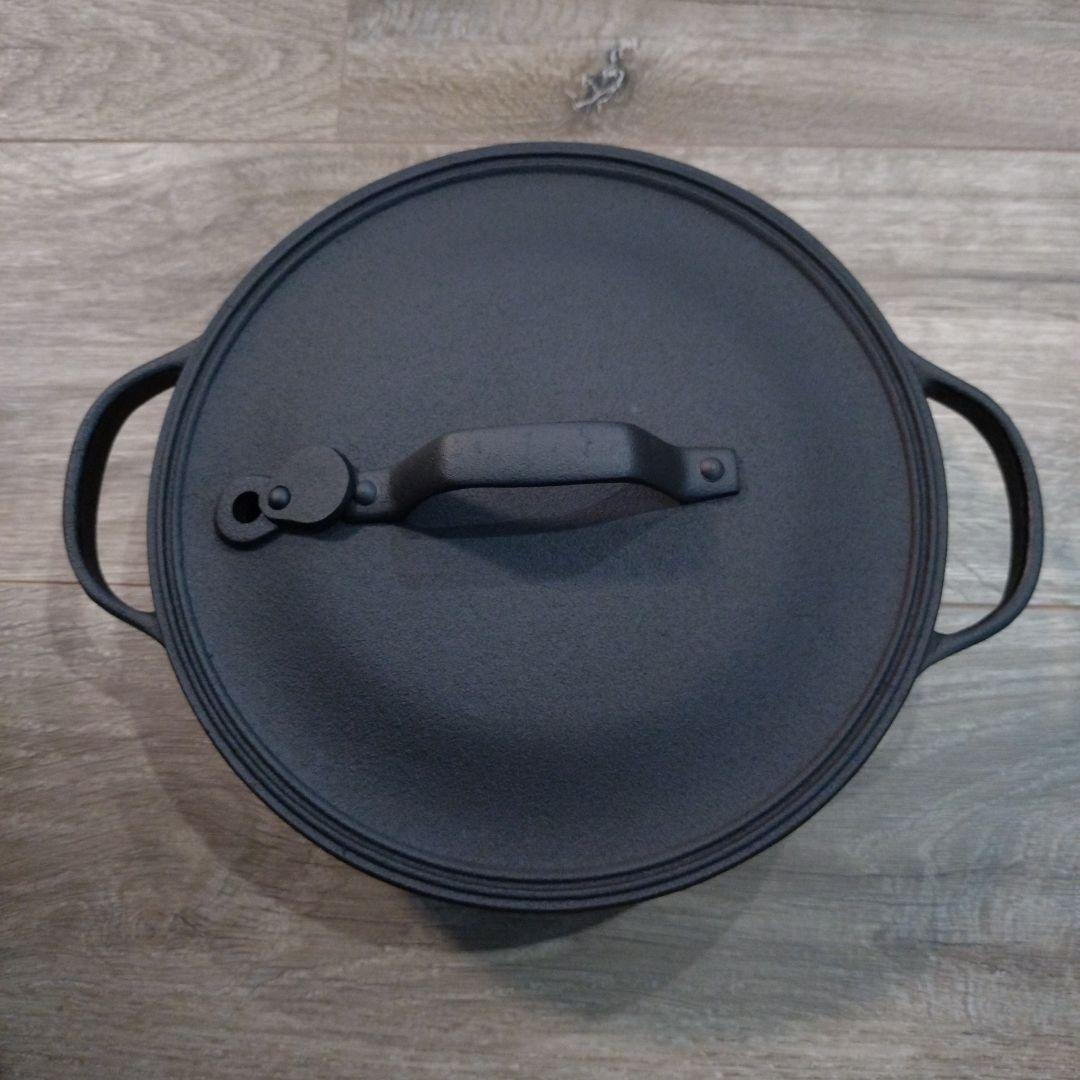 OIGEN クックトップ 丸 浅型 20cm 南部鉄器、鉄鍋