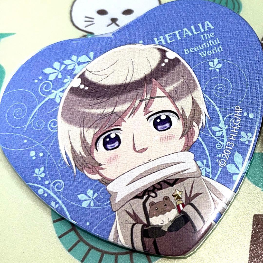 ヘタリアTheBeautifulWorldハート型缶バッジ