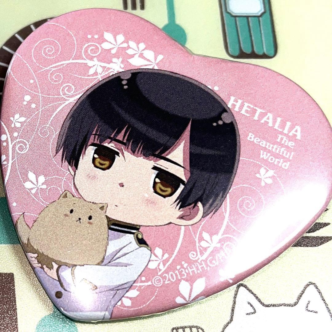 ヘタリアTheBeautifulWorldハート型缶バッジ