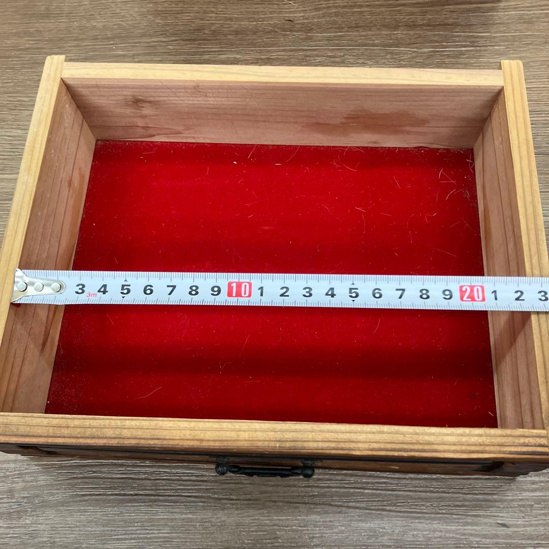 E-3 古道具 木製 小箪笥 3段 卓上収納 焼桐調 引き出し 小物収納