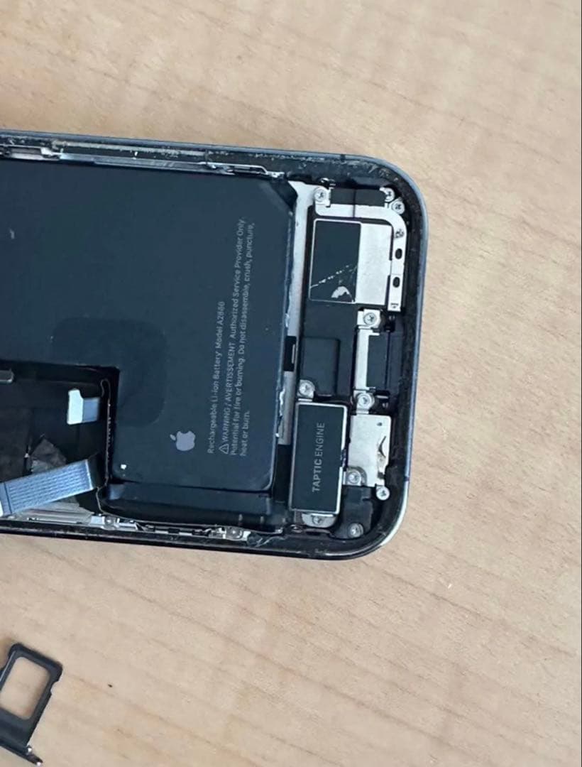 iPhone 14 Pro バックパネル筐体 パープル系 ジャンク 部品取り用