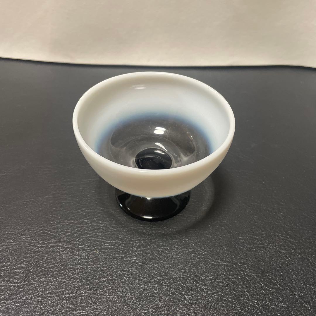 氷コップ　デザート　レトロ　乳白色　氷
