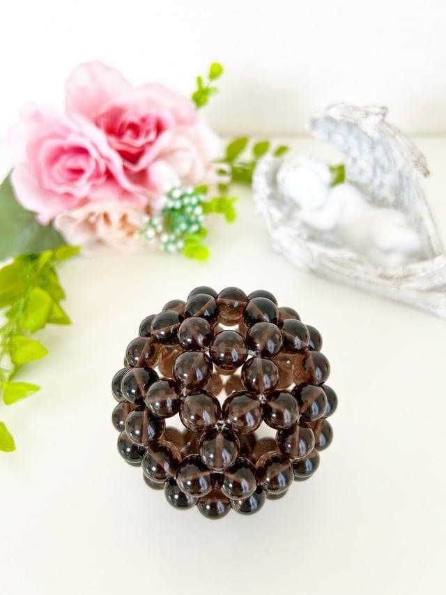 【フラーレン】スモーキークォーツ12mm球（直径約7.5cm）