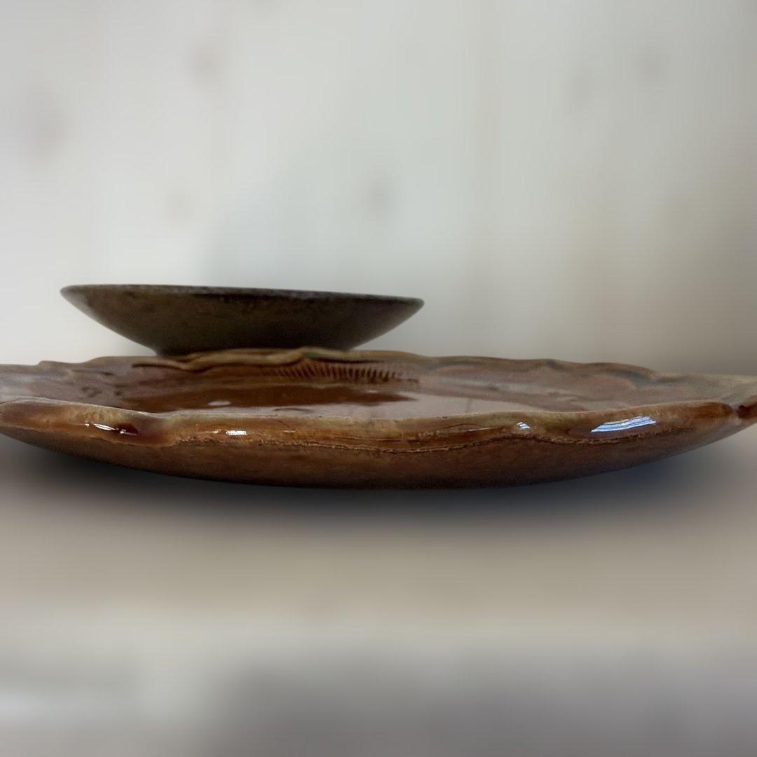 工房いろは　皿　２枚　沖縄　やちむん ６寸