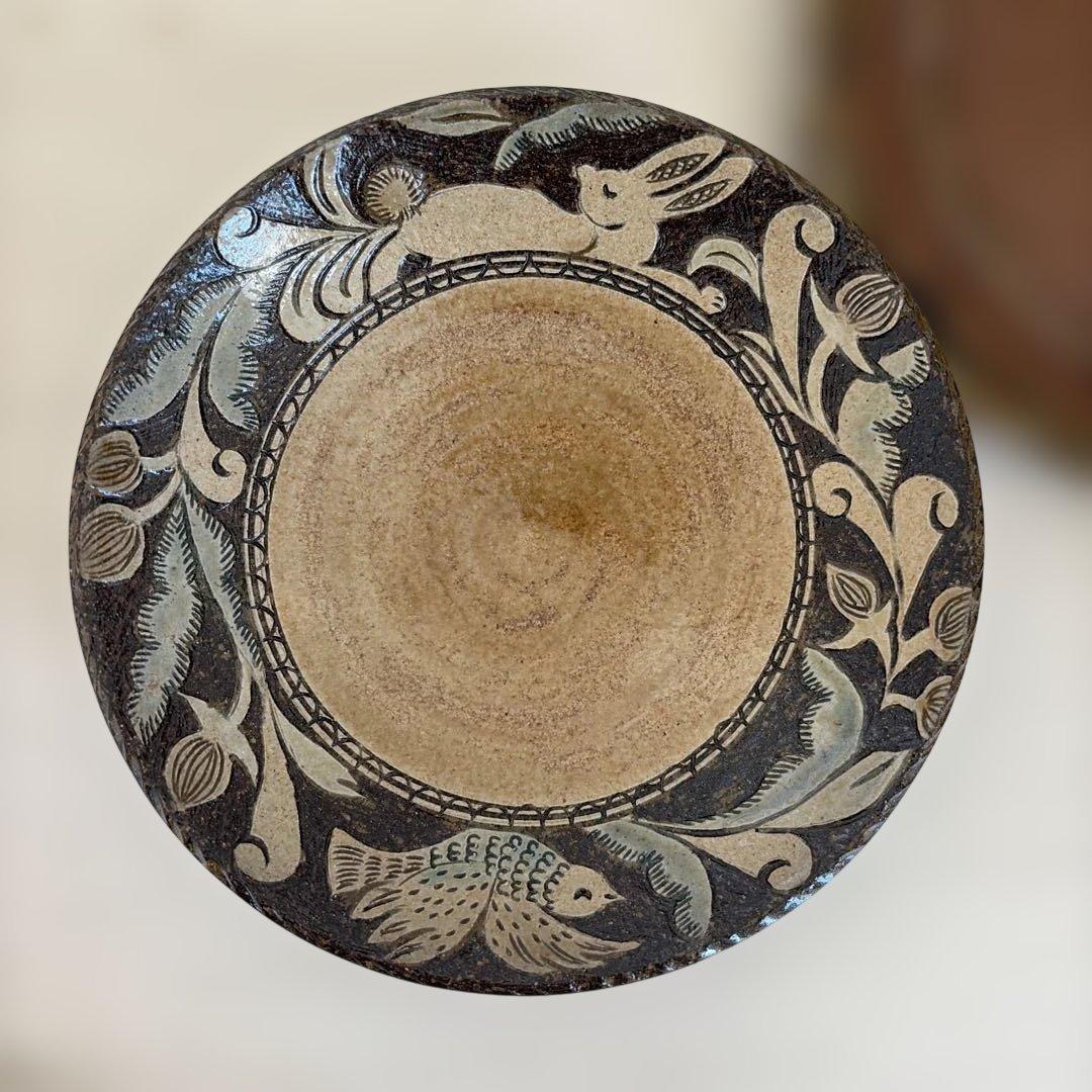 工房いろは　皿　２枚　沖縄　やちむん ６寸