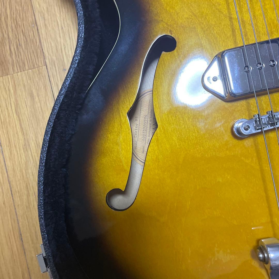 ふゆワタル純正ハードケース付き！Epiphone casinoカジノ