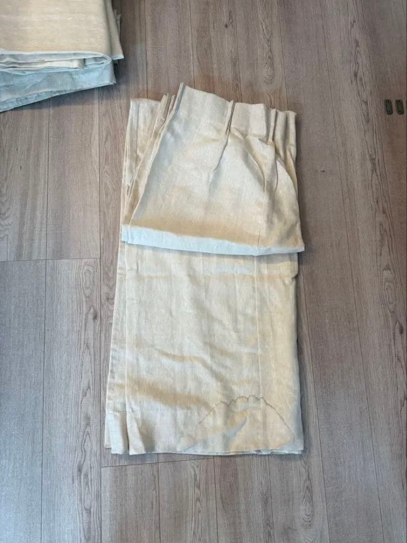 【定価9万円】ReCENO 【ドレープ】リネンカーテン Mar