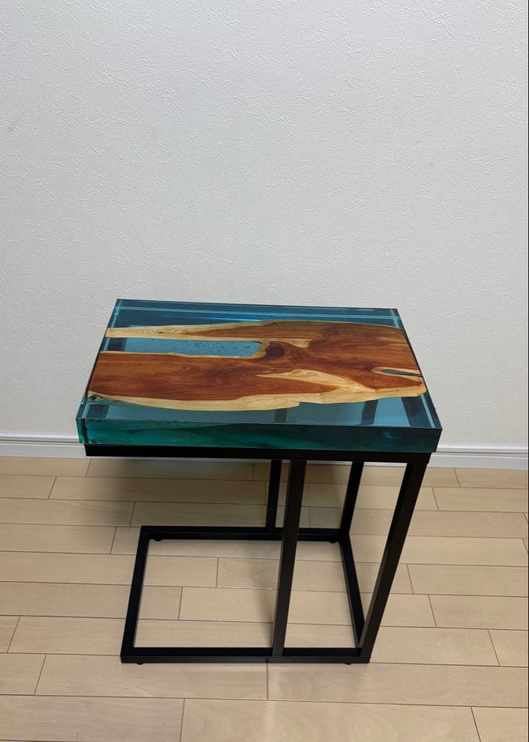 レジンテーブル　③ サイドテーブル　天板のみ　ハンドメイド　45×30cm