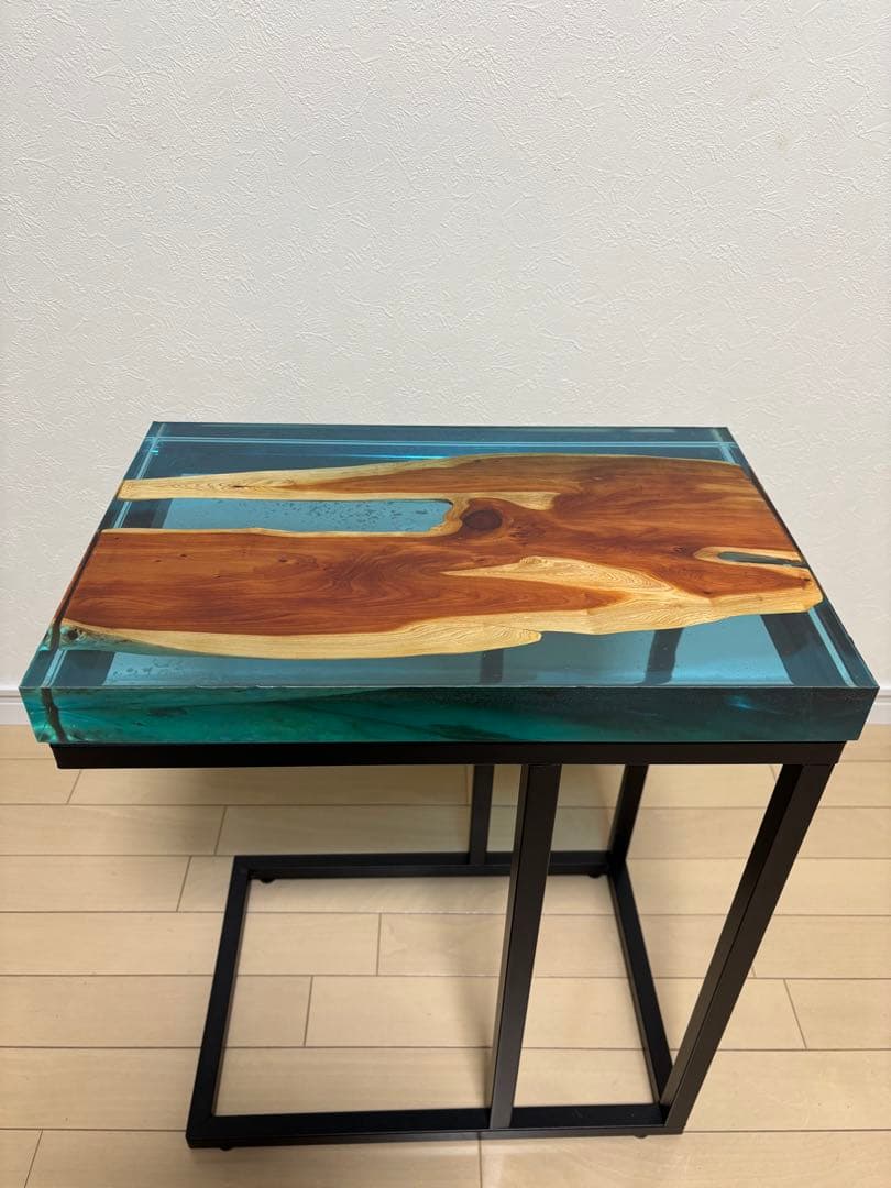 レジンテーブル　③ サイドテーブル　天板のみ　ハンドメイド　45×30cm