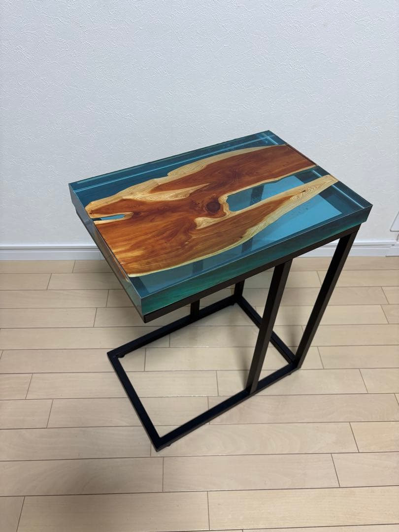 レジンテーブル　③ サイドテーブル　天板のみ　ハンドメイド　45×30cm