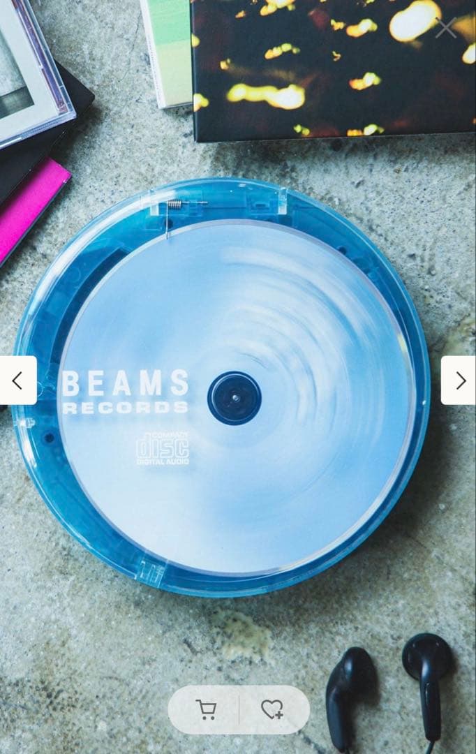 ポータブルプレーヤー BEAMS RECORDS Clear Portable CD Player