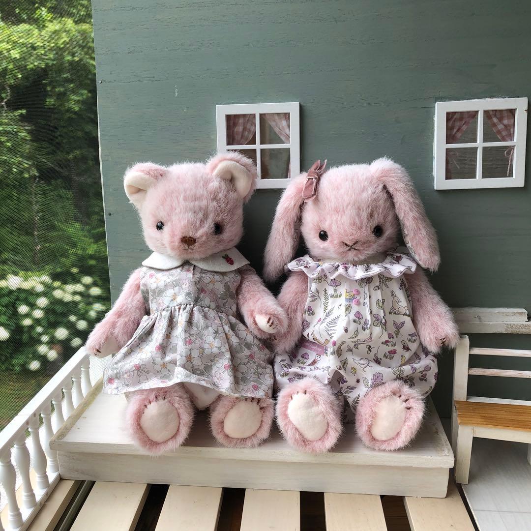 ハンドメイド　pink 花耳ライオンロップちゃんの夏休み