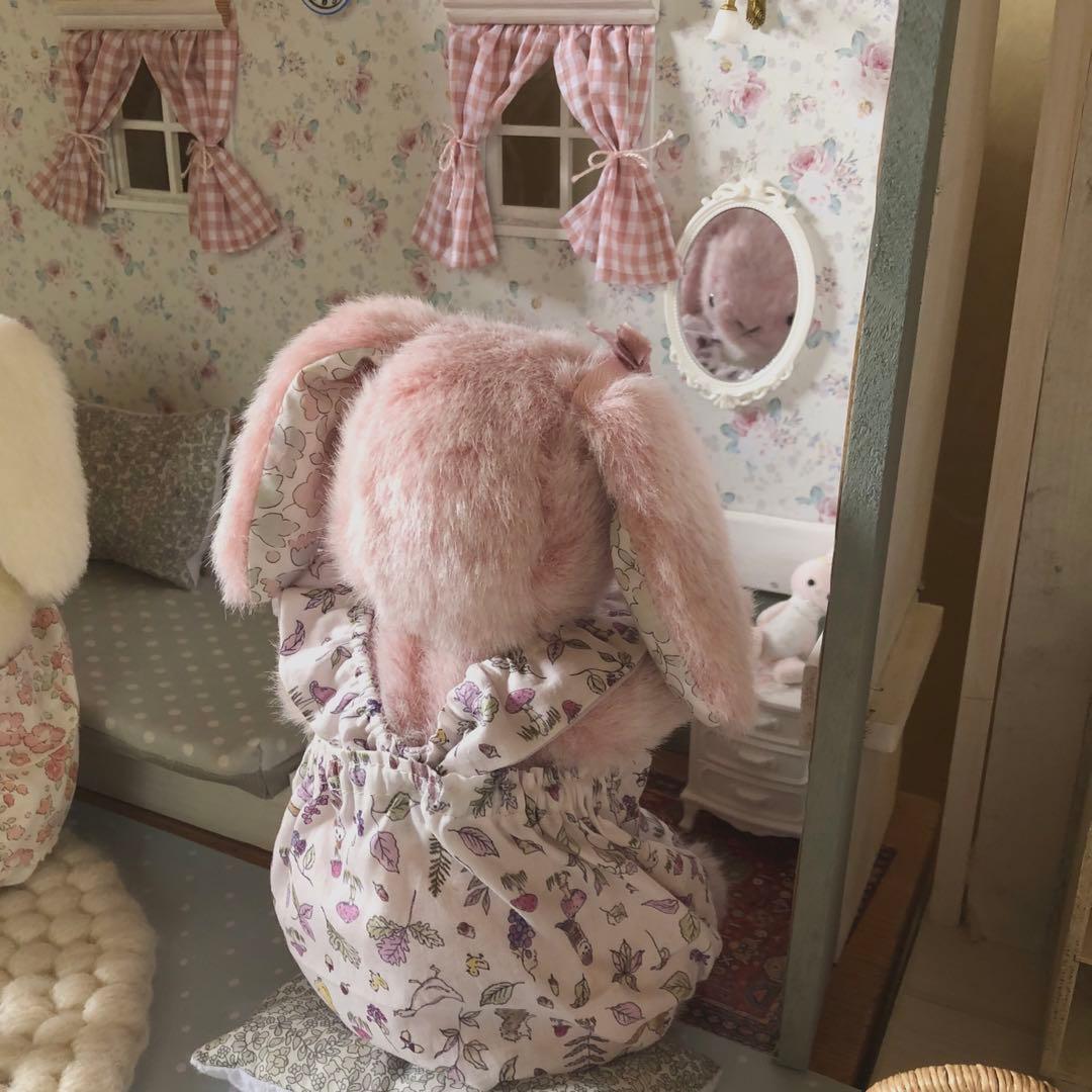 ハンドメイド　pink 花耳ライオンロップちゃんの夏休み