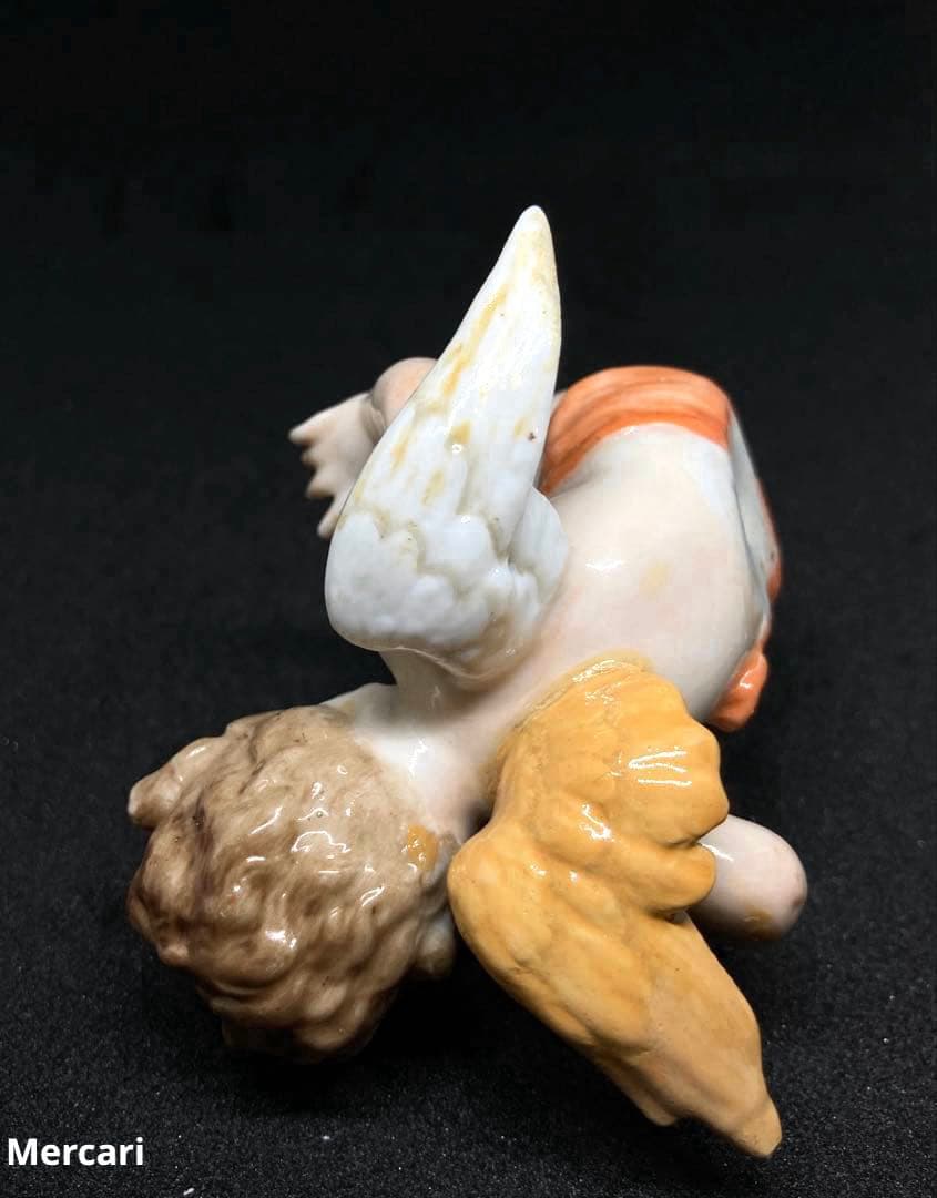 ドイツ製　アンティーク　天使　フィギュリン　でんぐり返し