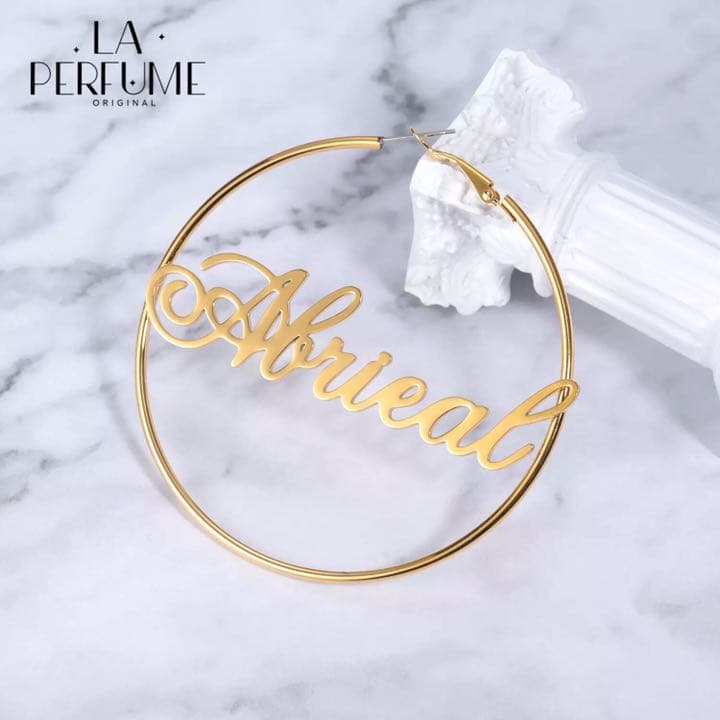 名入れ✨シンプルフープピアス イニシャル✨カスタムピアス かわいい ハンドメイド