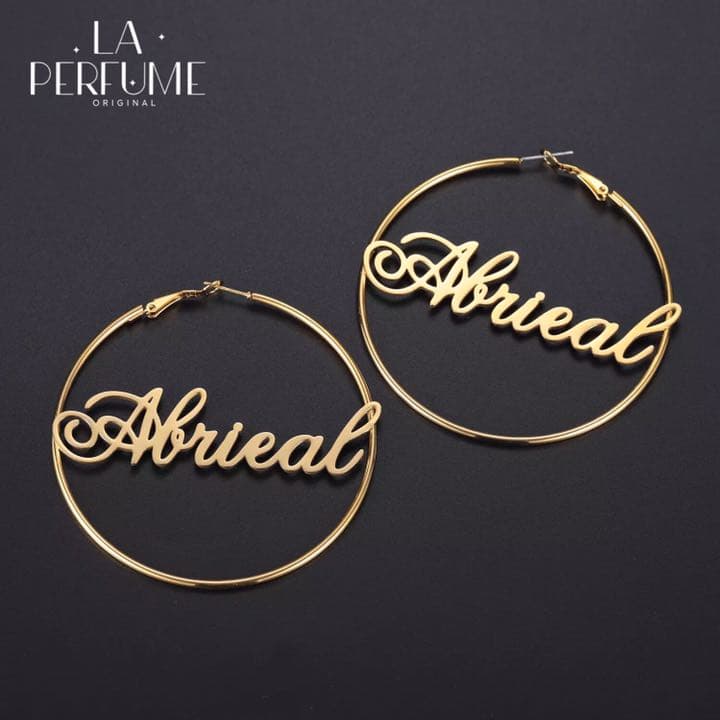 名入れ✨シンプルフープピアス イニシャル✨カスタムピアス かわいい ハンドメイド