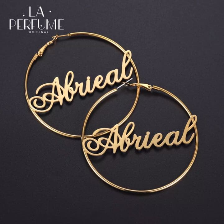 名入れ✨シンプルフープピアス イニシャル✨カスタムピアス かわいい ハンドメイド