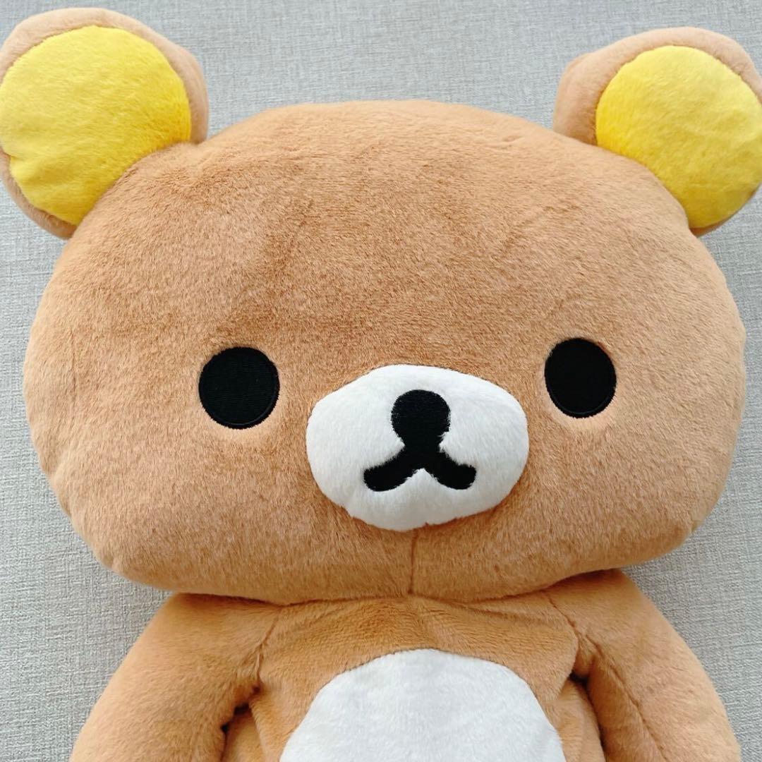 【平成レトロ】リラックマ　超レア　2009年　ぺたんこぬいぐるみ　Ｌサイズ