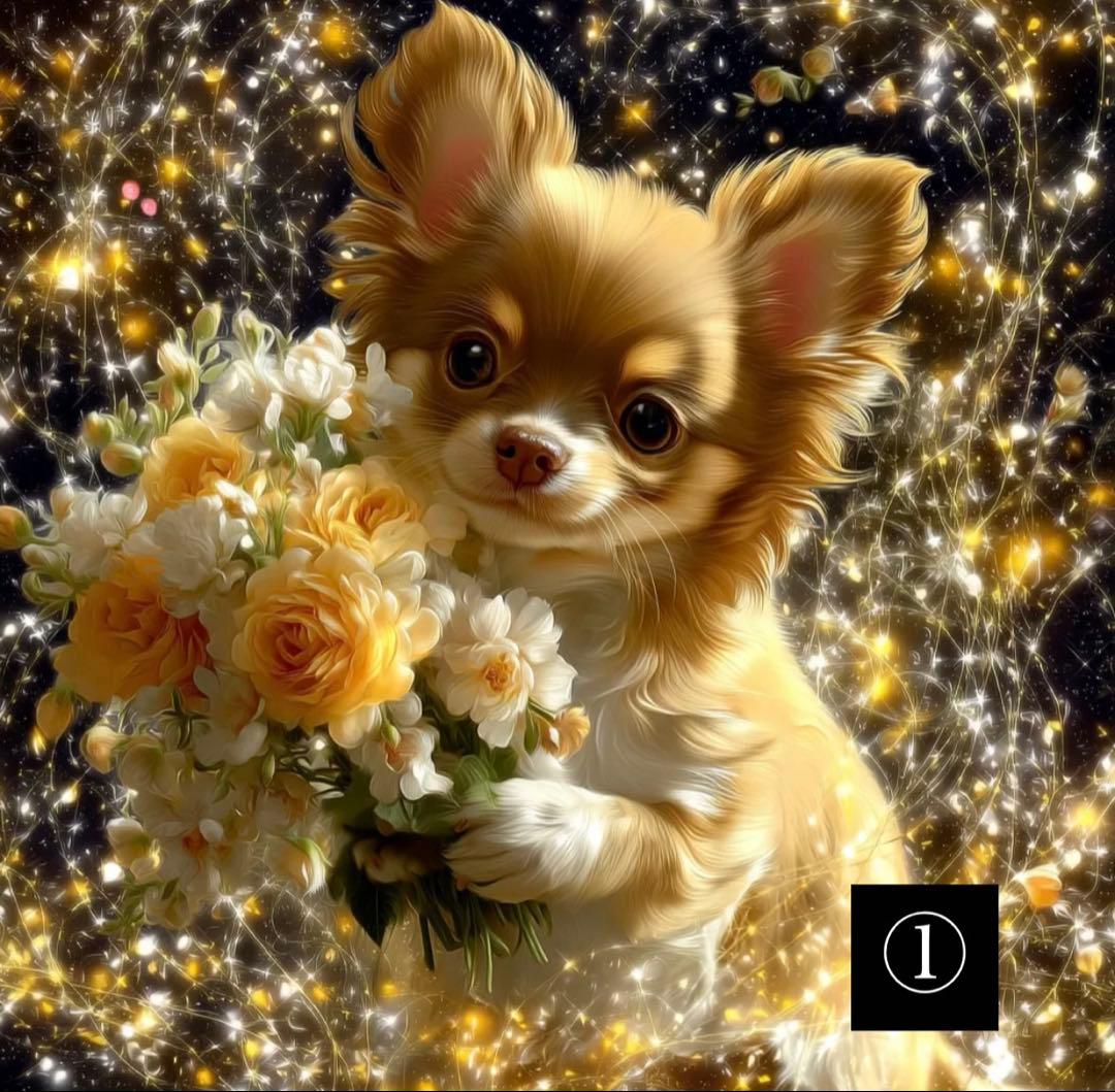 ハンドメイド　パネル　オーダーページ　チワワ　トートバッグ　ポーチ