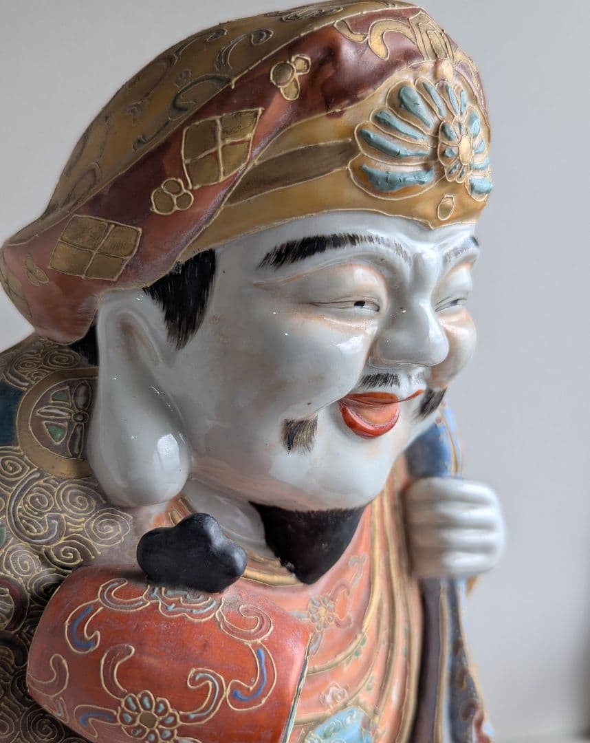大黒天 置物 約38cm 大型 陶器 縁起物 商売繁盛 七福神