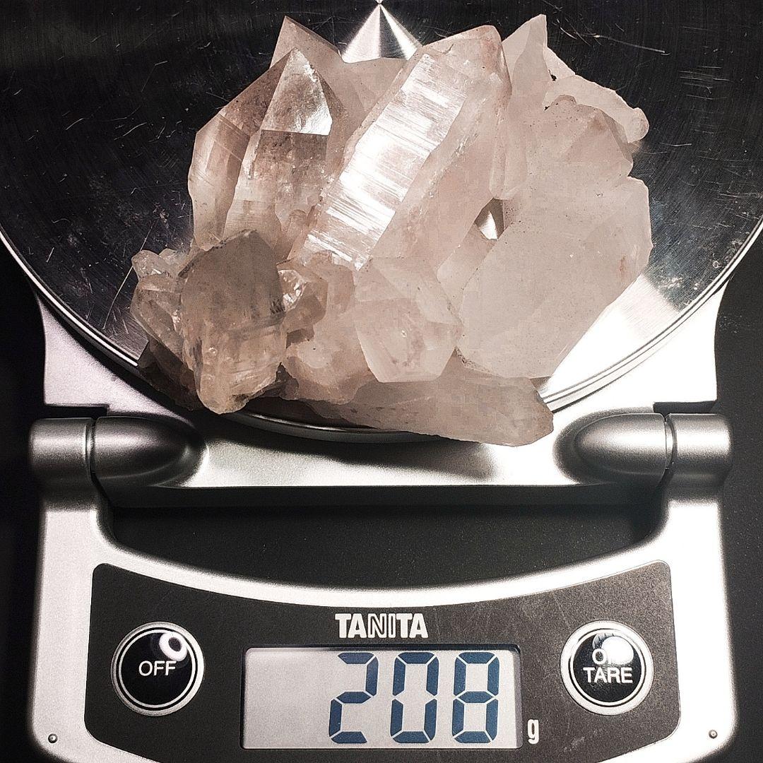 ⑤マニカラン水晶 クラスター原石 ピンクマニカラン レコードキーパー アナテース