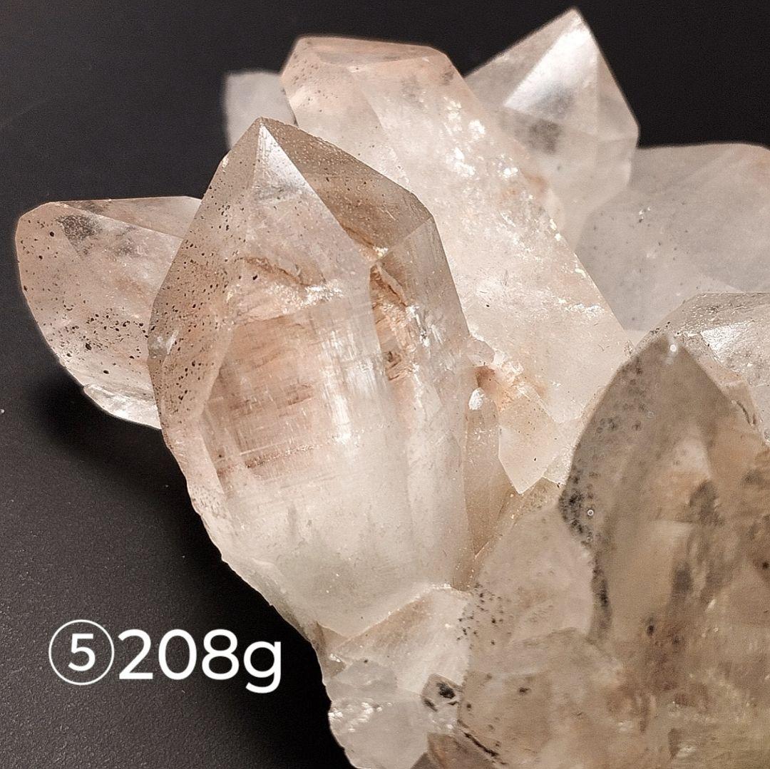 ⑤マニカラン水晶 クラスター原石 ピンクマニカラン レコードキーパー アナテース