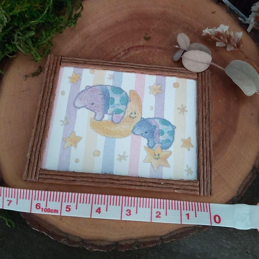 【確認用】【ミニチュア】額入りポスター✽バク✽handmade